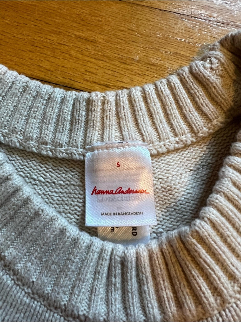 Hanna Andersson Cream Sweater with Multicolor Tree Motif - Picture 3 of 3